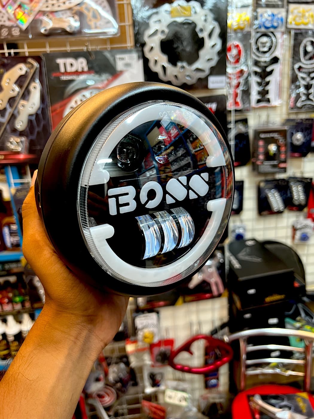 BOSS Round LED Headlight Assembly