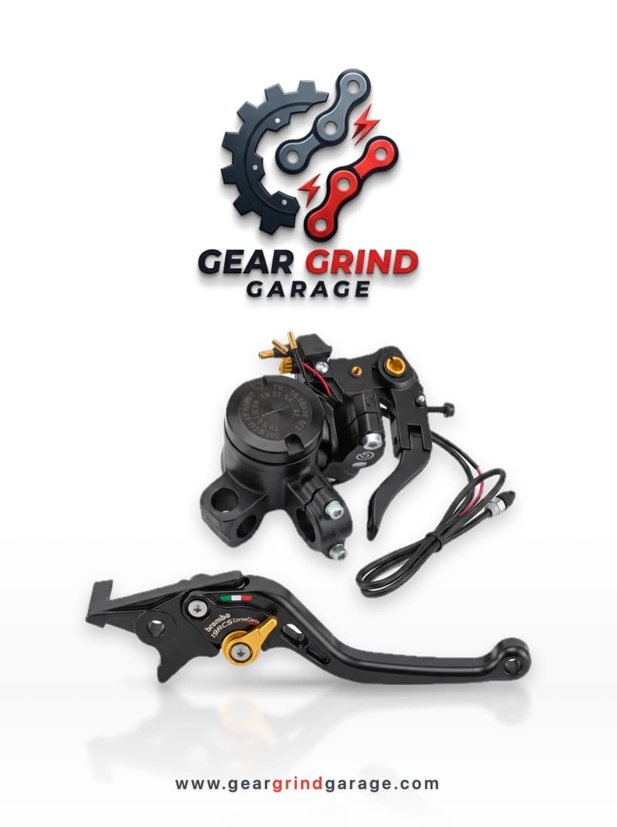 Brembo Radial Master Cylinder Brake Lever (Black-Gold)