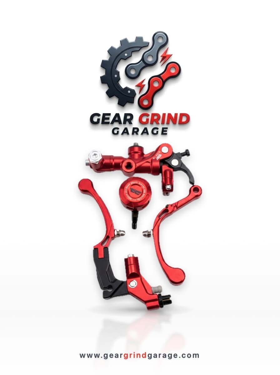 CNC Hydraulic Brake Master Cylinder Lever Kit (Red)