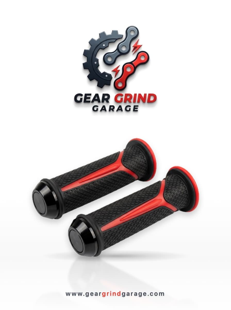 Ergonomic Sport Handlebar Handgrips (Red-Black)