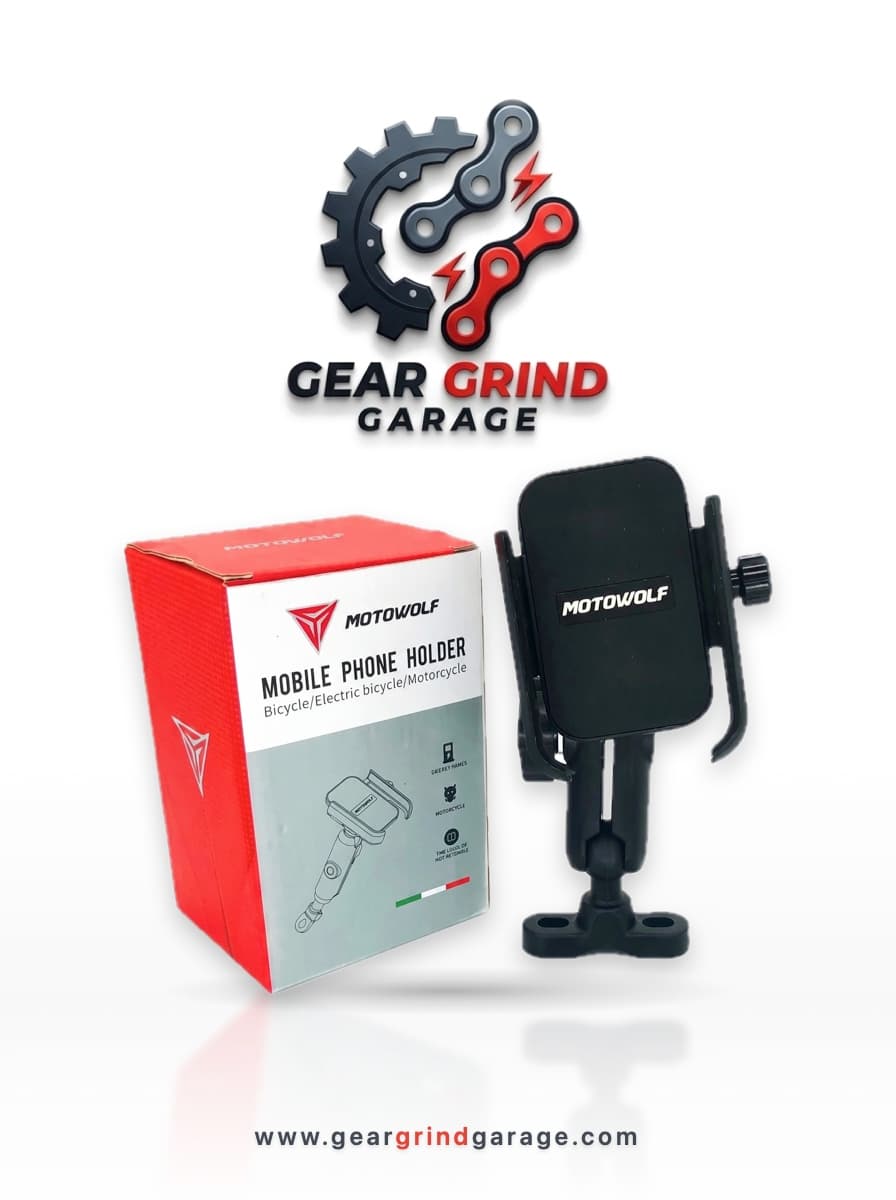 Motowolf Handlebar Mobile Phone Holder with Box
