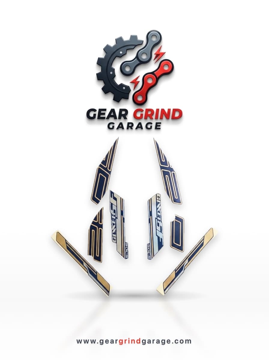 Full Set Sticker for Suzuki Gixxer SF 250 (Matt Blue) bike