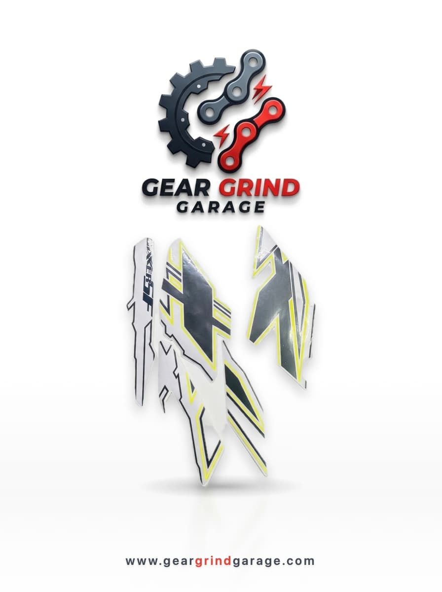 Full Set Sticker for Suzuki Gixxer SF (Grey & Green-New Model) bike.