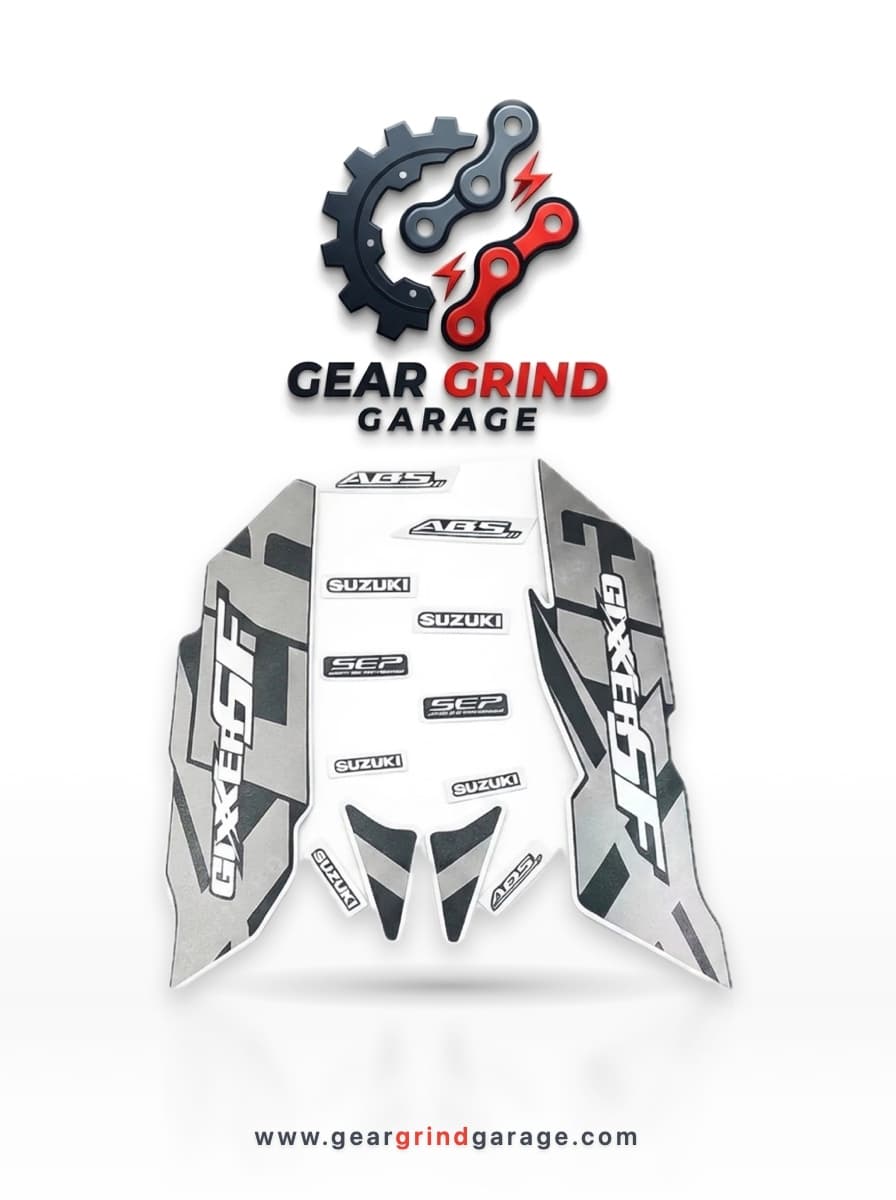 Full Set Sticker for Suzuki Gixxer SF (New Model-Mat Blue) bike