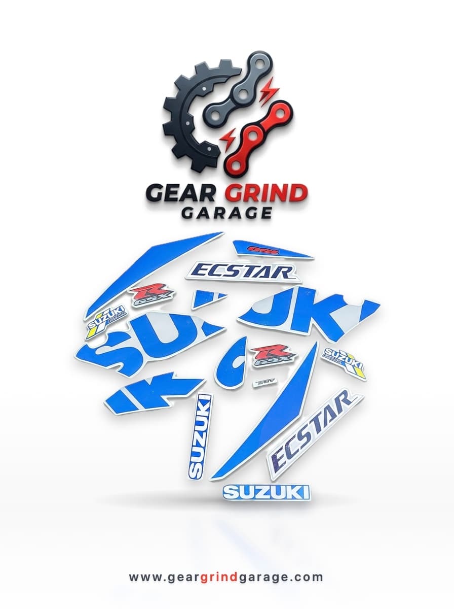 Full Set Sticker for Suzuki GSX-R 150 (Silver Blue Color) bike.
