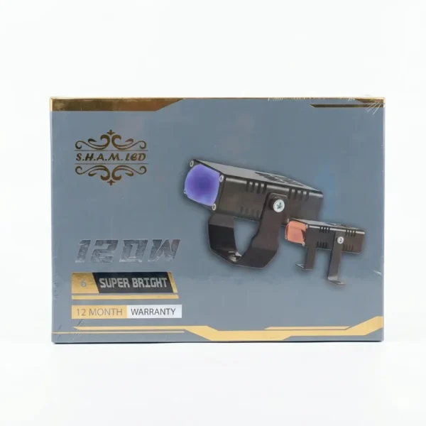 S.H.A.M. LED 120W Motorcycle Mini Fog Light Set